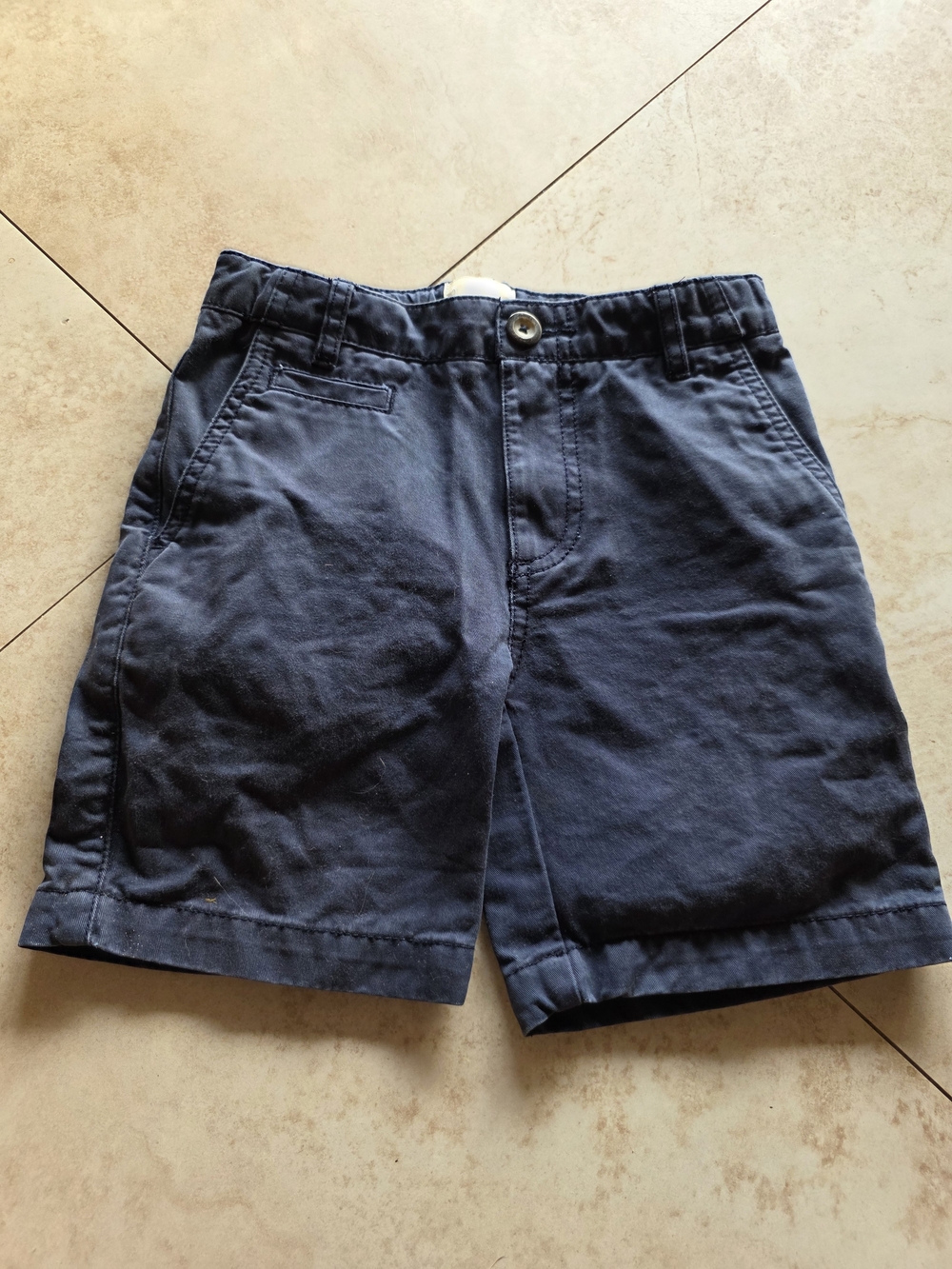 Boden Dark Navy Cotton Shorts for Kids